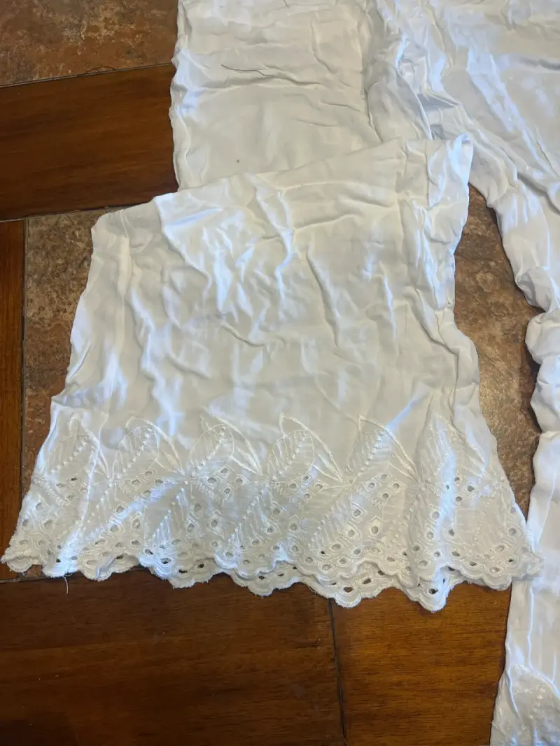 Pantalones blancos bordados umbrale - 4