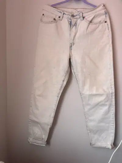 Jeans rectos blancos - miniatura 1