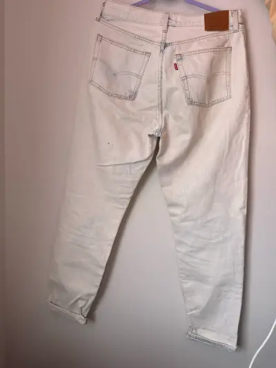 Jeans rectos blancos - miniatura 2