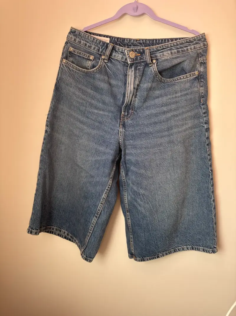 Bermudas de mezclilla azules - 1