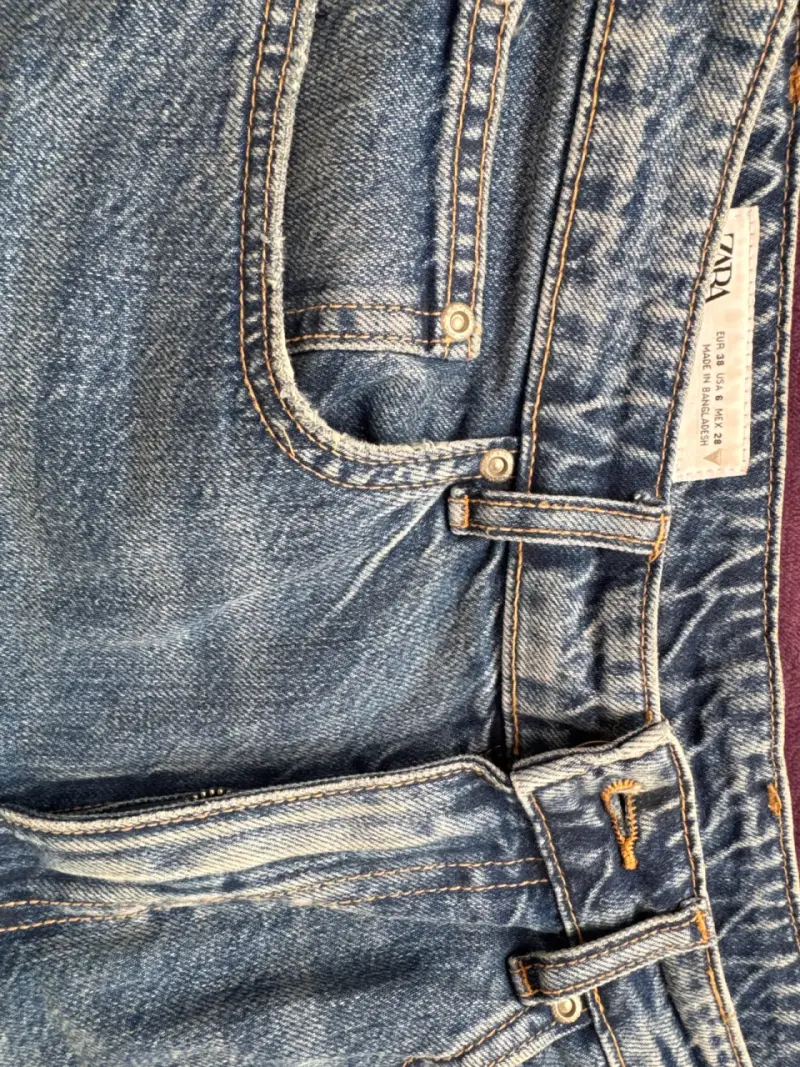 Bermudas de mezclilla azules - 3