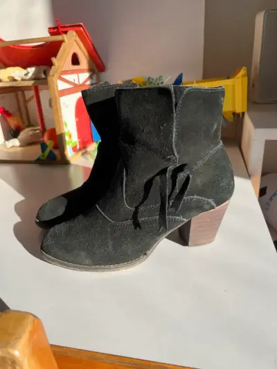 Botines de gamuza negros - miniatura 2