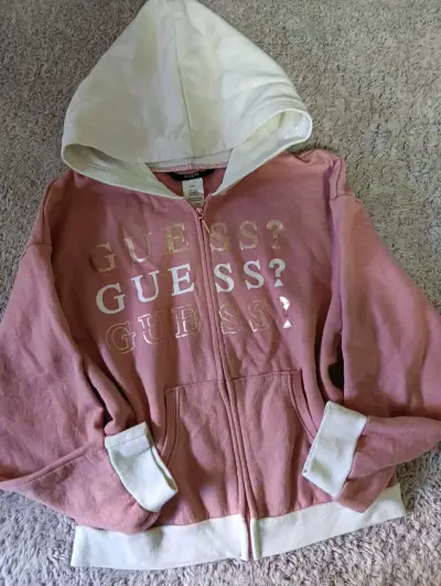 Polerón capucha Guess rosado - miniatura 1