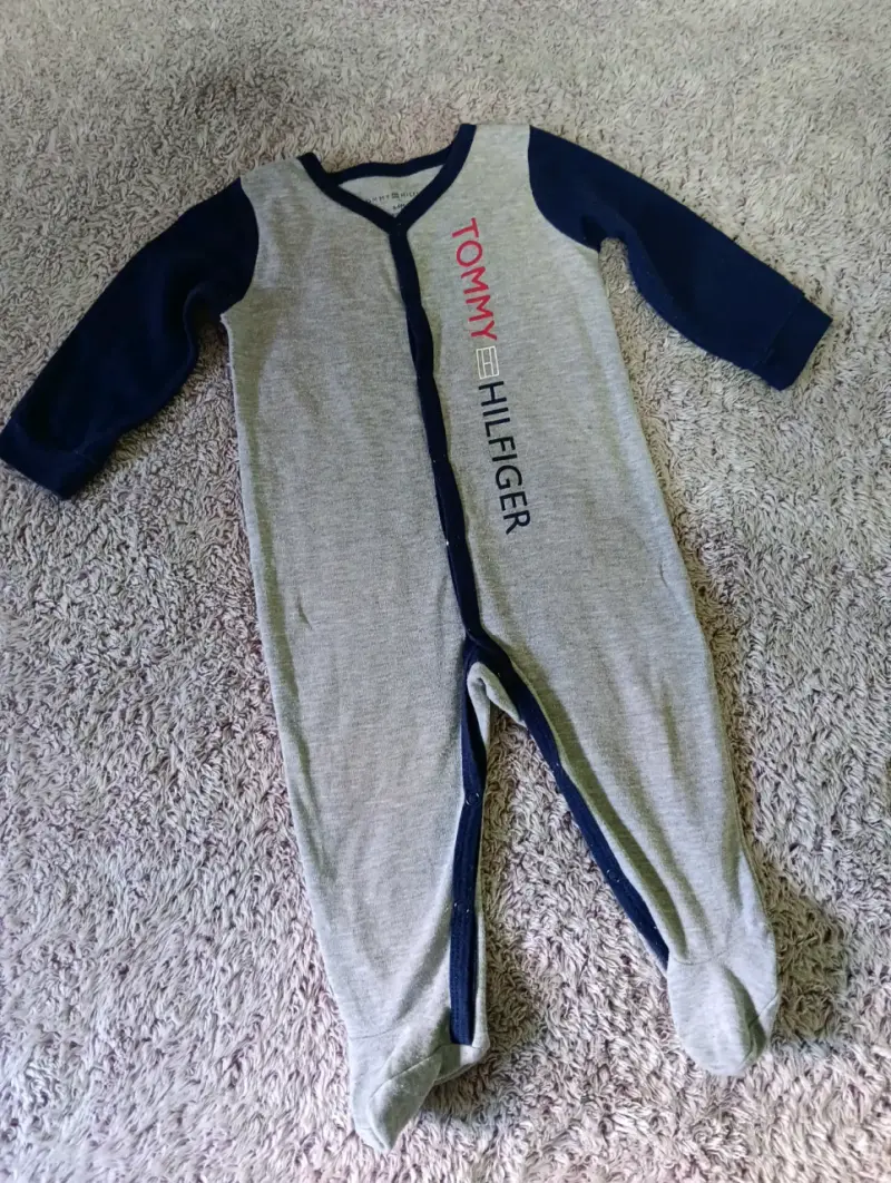 Enterito Tommy Hilfiger gris y azul - 2