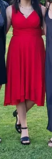 Vestido rojo elegante - 6