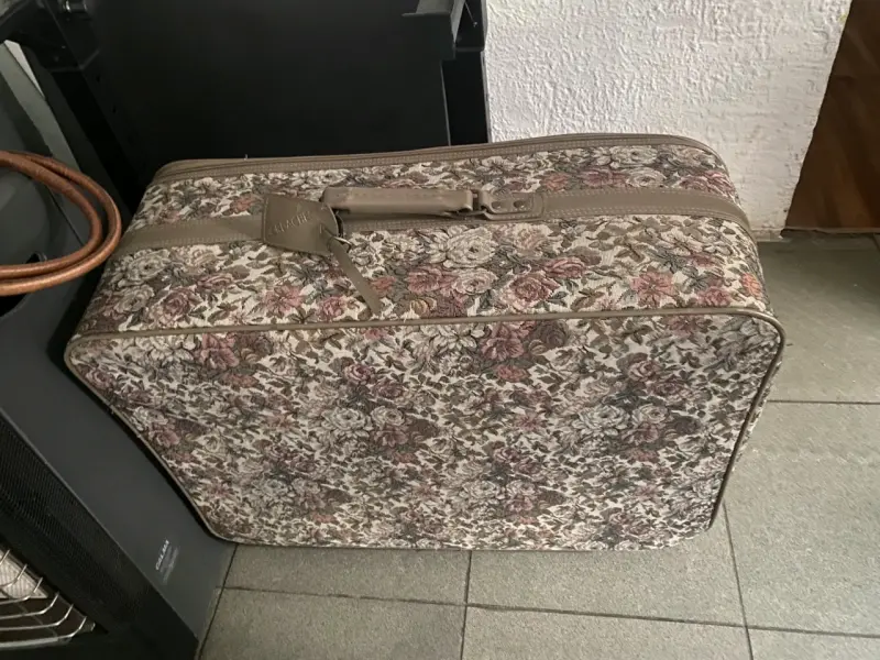 De coleccion año 1980 Bolso Jordache floral beige - 3