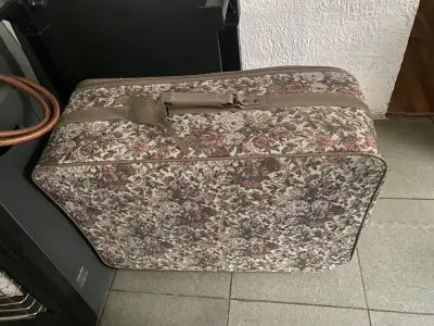 De coleccion año 1980 Bolso Jordache floral beige - miniatura 3