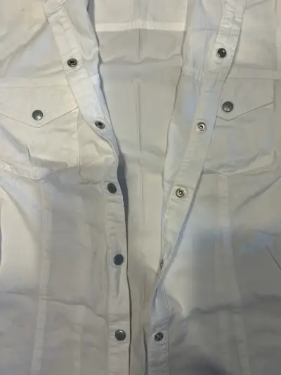 Blusa blanca de manga corta - miniatura 4