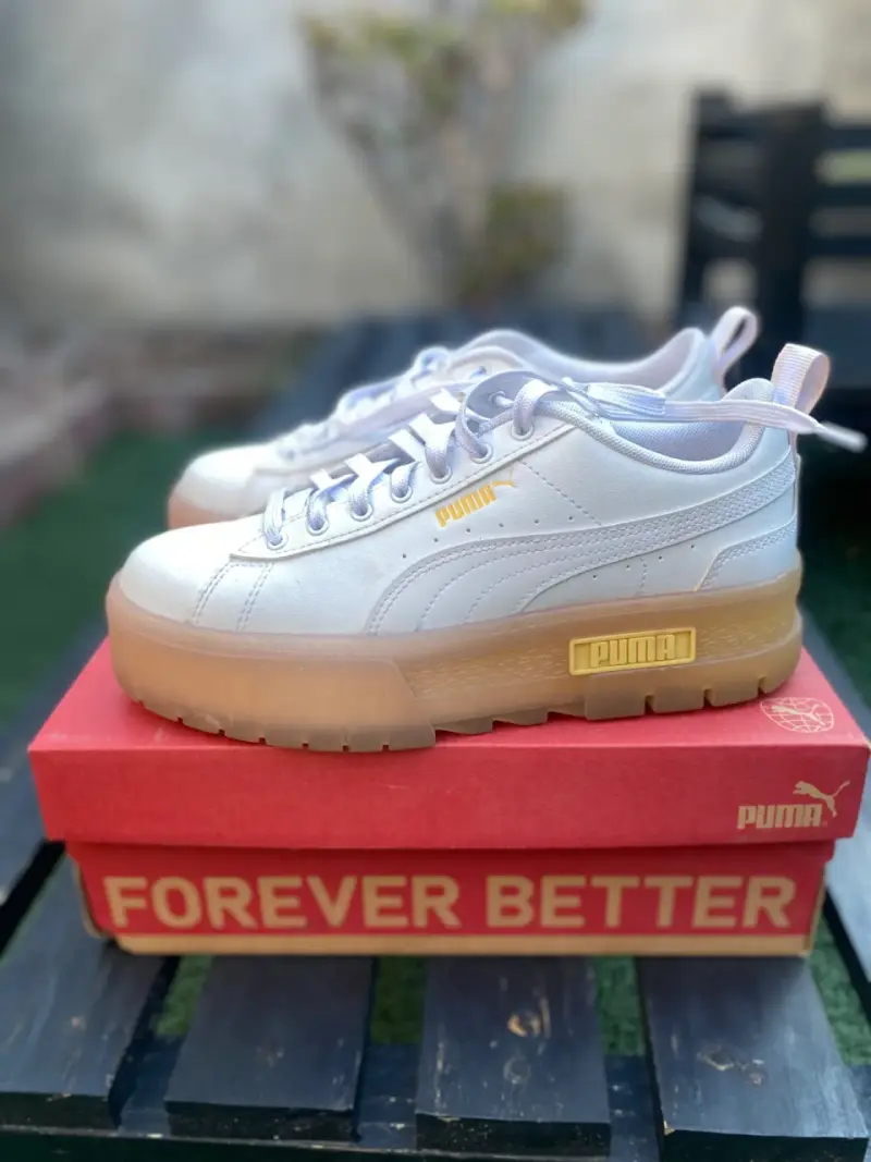 Zapatillas Puma blancas plataforma