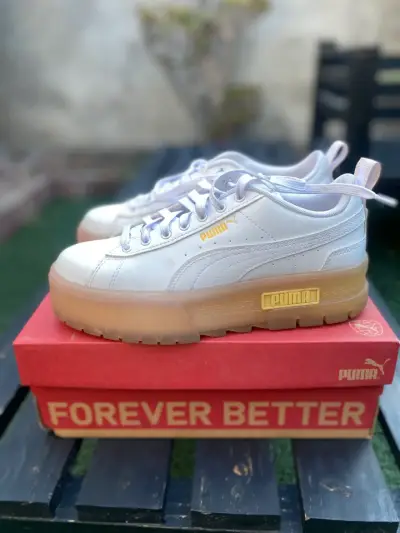 Zapatillas Puma blancas plataforma - miniatura 1