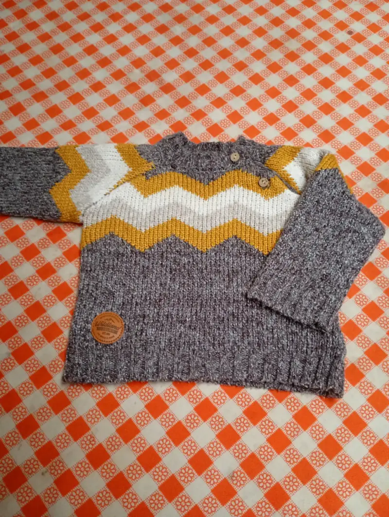 Jersey tejido zigzag niño