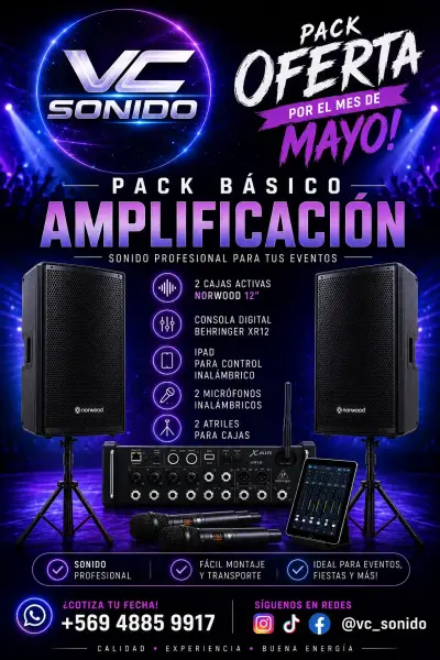 Arriendo Pack Básico de Amplificación - miniatura 1