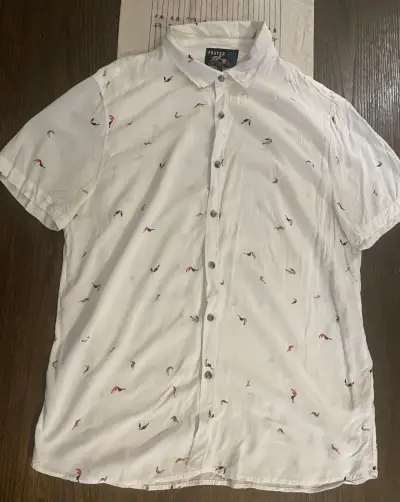 Camisa Foster Blanca Talla L - miniatura 1