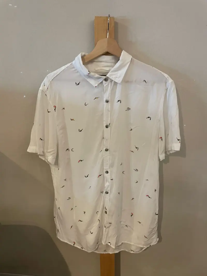 Camisa Foster Blanca Talla L - 2