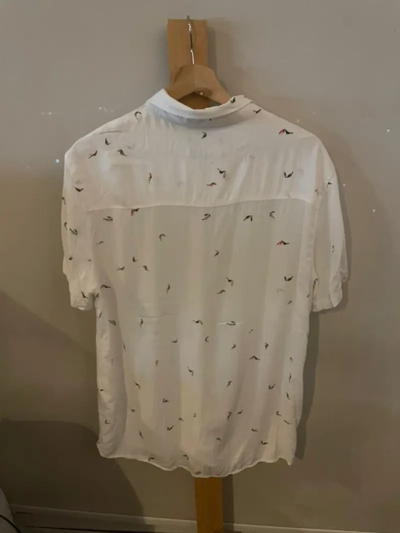 Camisa Foster Blanca Talla L - 3