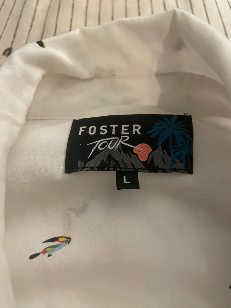 Camisa Foster Blanca Talla L - 4