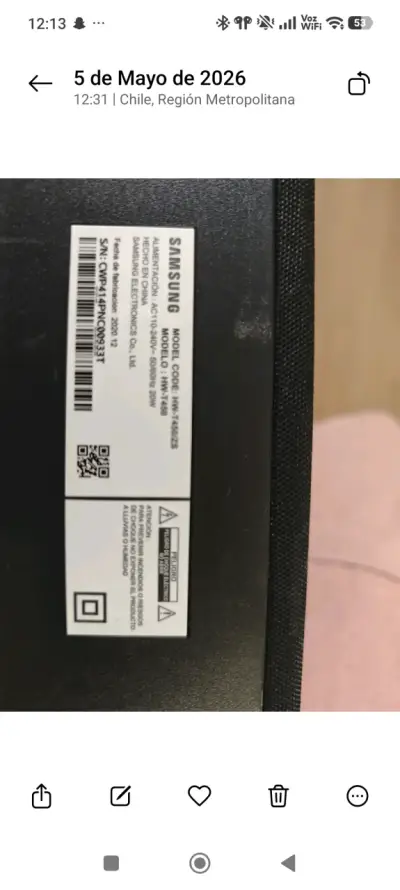 Subwoofer Samsung negro - miniatura 2