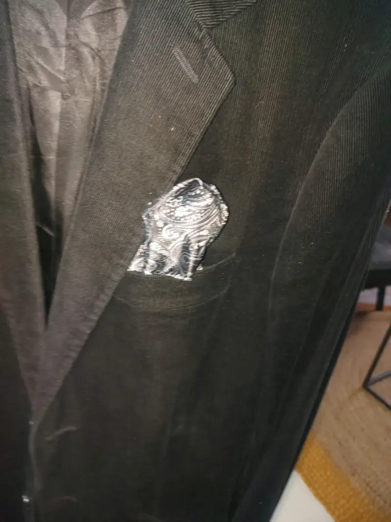 Blazer de pana negro - 4