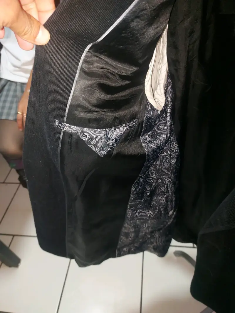 Blazer de pana negro - 5