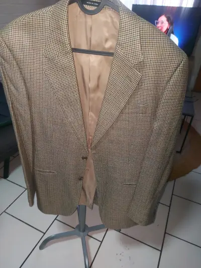 Blazer de seda  a cuadros - miniatura 1