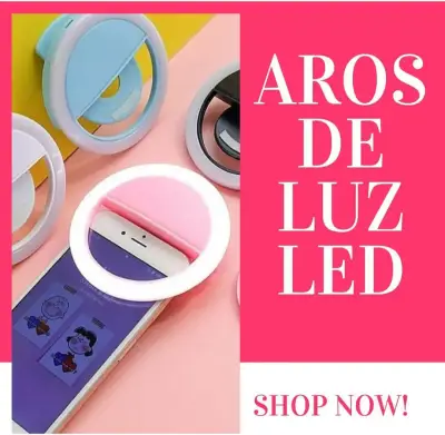 Aro de luz LED para celular - miniatura 1