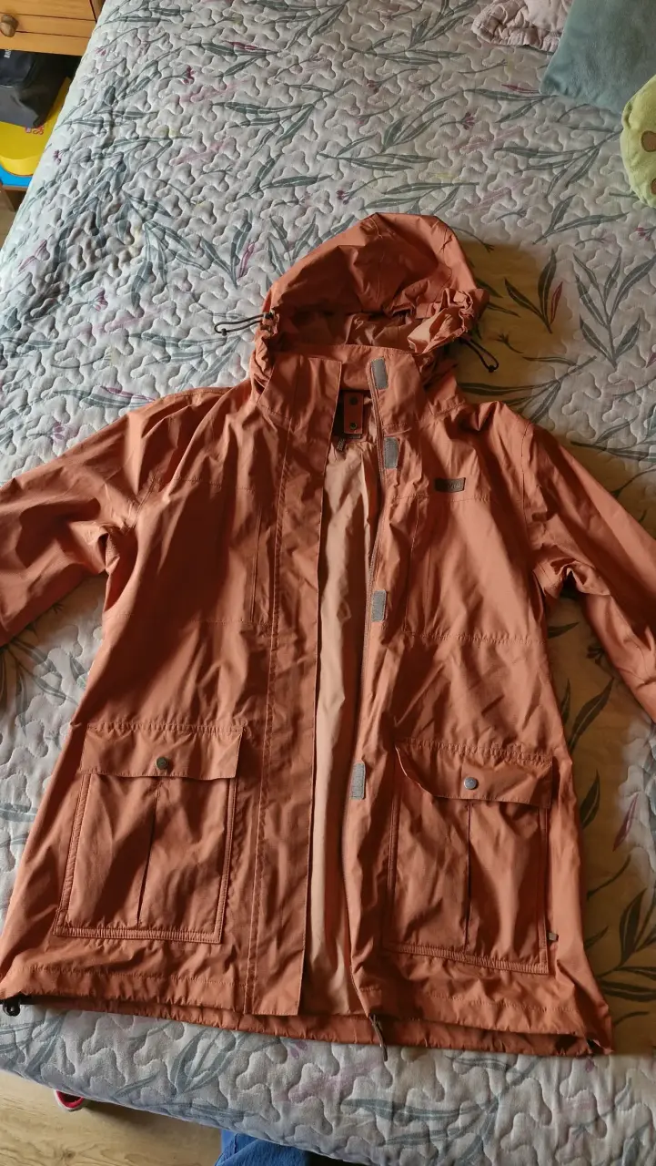 Chaqueta impermeable naranja - 2