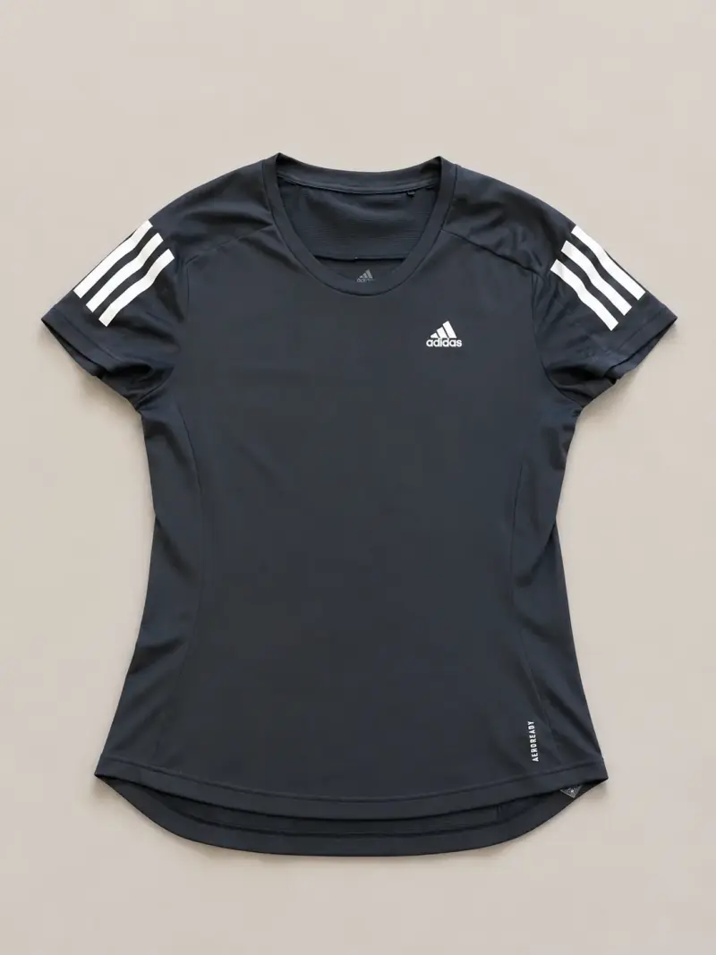 Polera deportiva negra Adidas