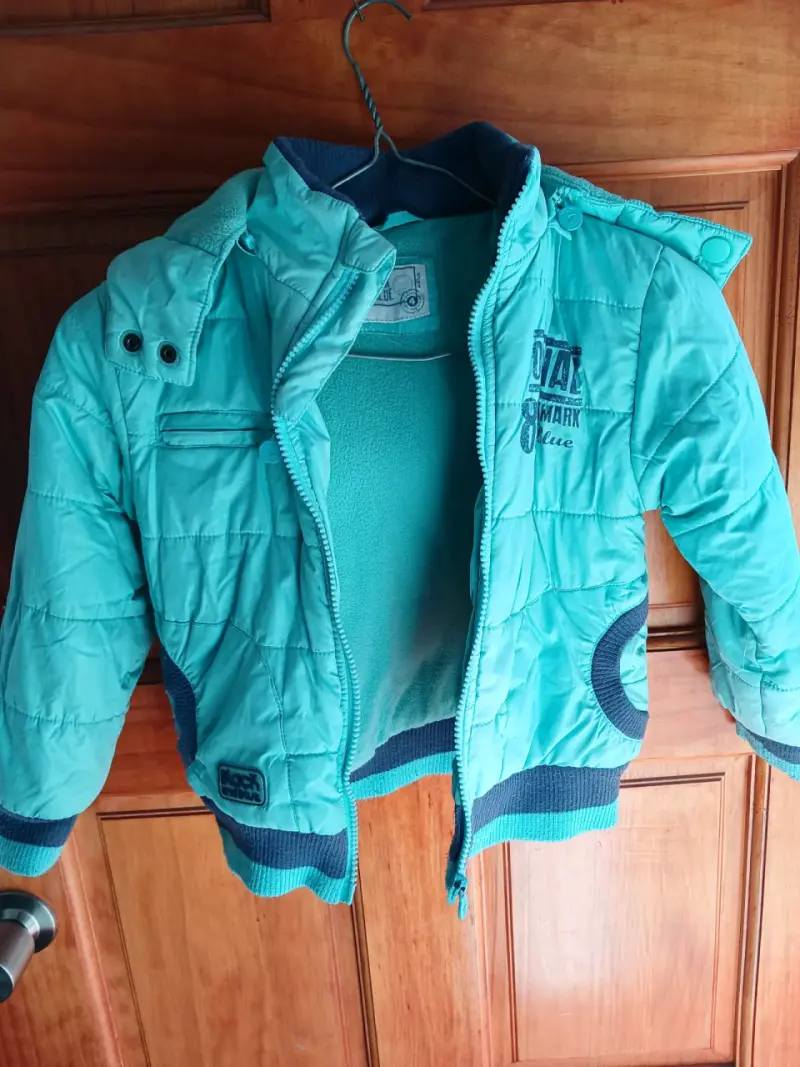 Parka verde acolchada para niños - 6