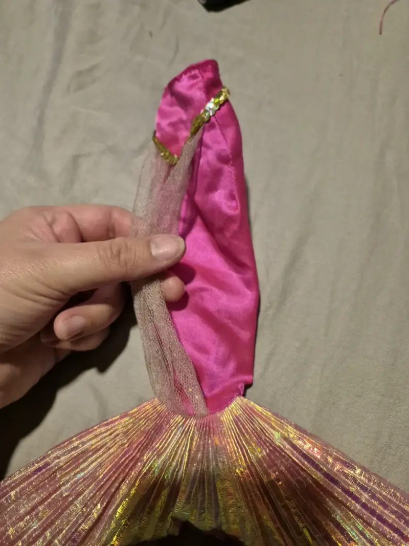 Cola sirena disfraz muñeca - 3