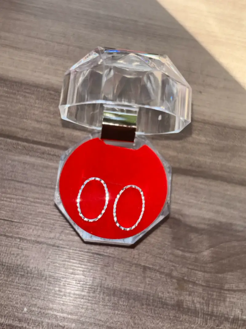 Aros de corazón con brillantes - 6