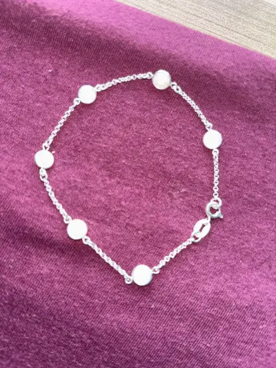 Pulsera de plata con charms - miniatura 1