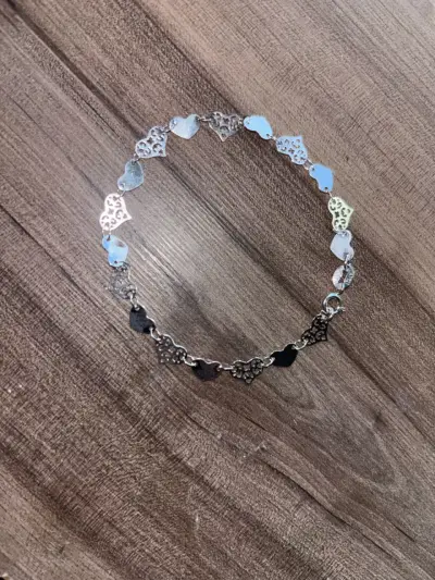 Pulsera de plata con eslabones - miniatura 5