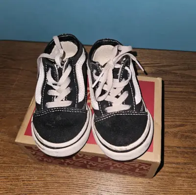 Zapatillas Vans negras para niños - miniatura 1