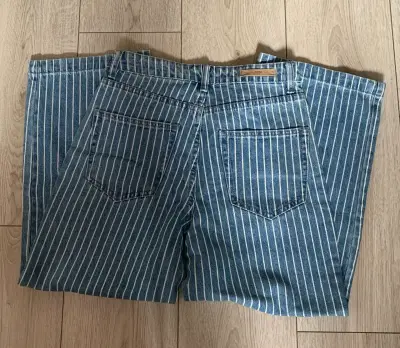 Jeans rayados palazzo index 36 - miniatura 2