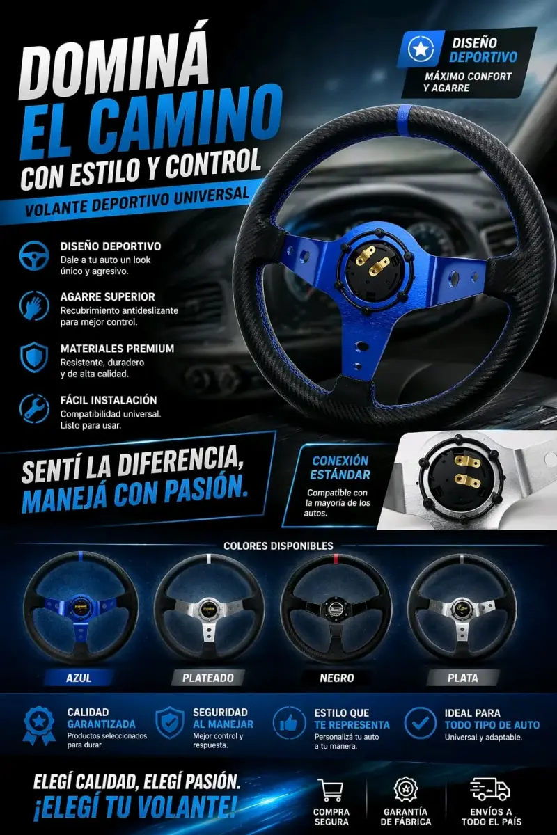 Volante deportivo para auto - 2