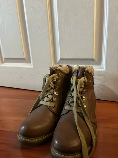 Botines de cuero marrón - miniatura 1