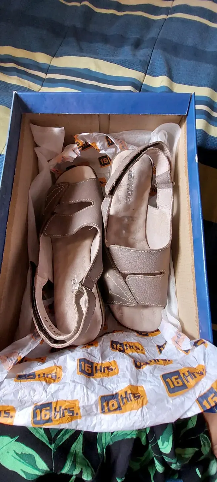 Sandalias beige cómodas 16 hrs talla 35_36 - 3