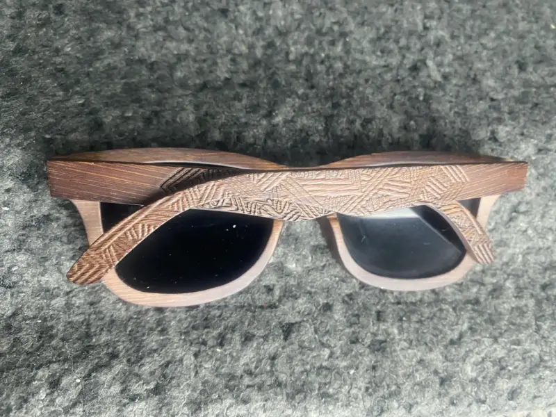 Lentes de sol de madera marrón - 3
