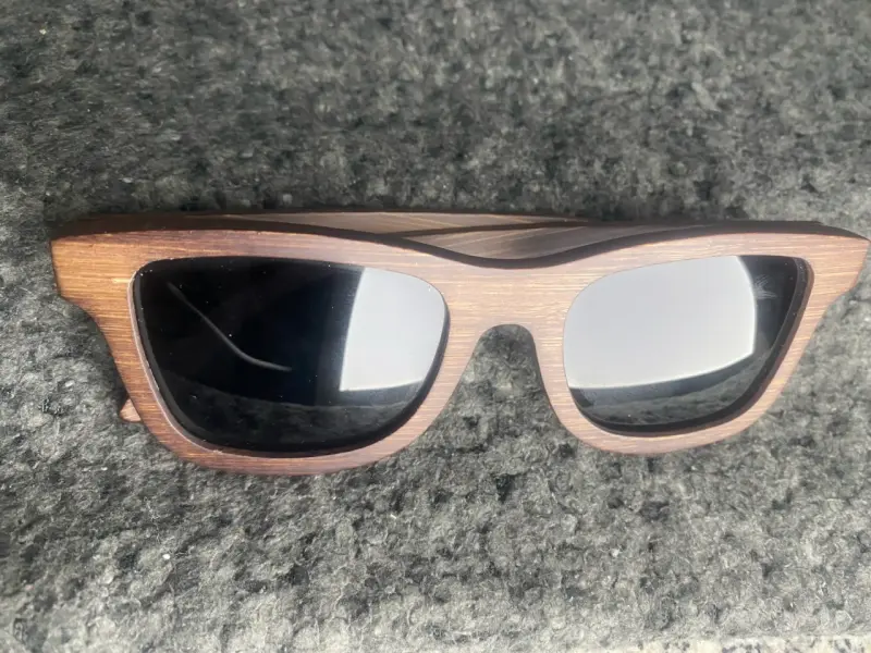 Lentes de sol de madera marrón - 6