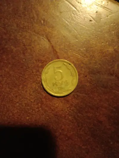 Moneda antigua 5 pesos - miniatura 1