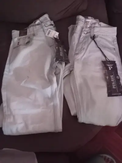 Jeans slim fit grises - miniatura 2