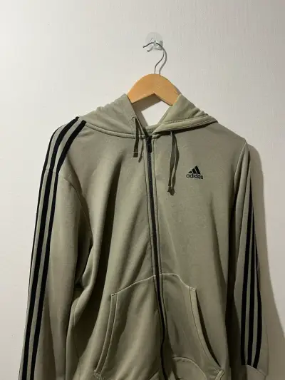 Polerón Adidas con capucha beige L - miniatura 2