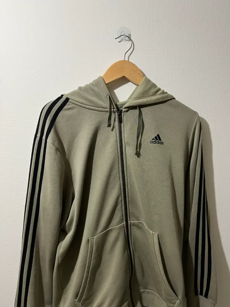 Polerón Adidas con capucha beige L - 3