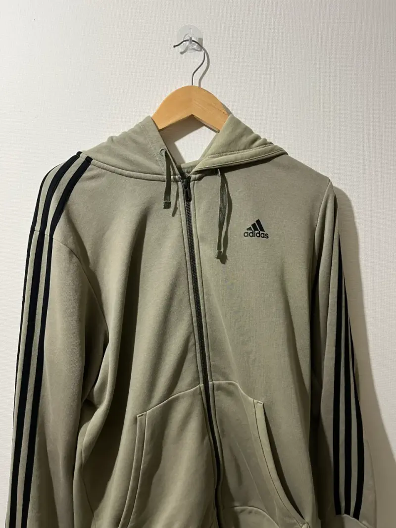 Polerón Adidas con capucha beige L - 4