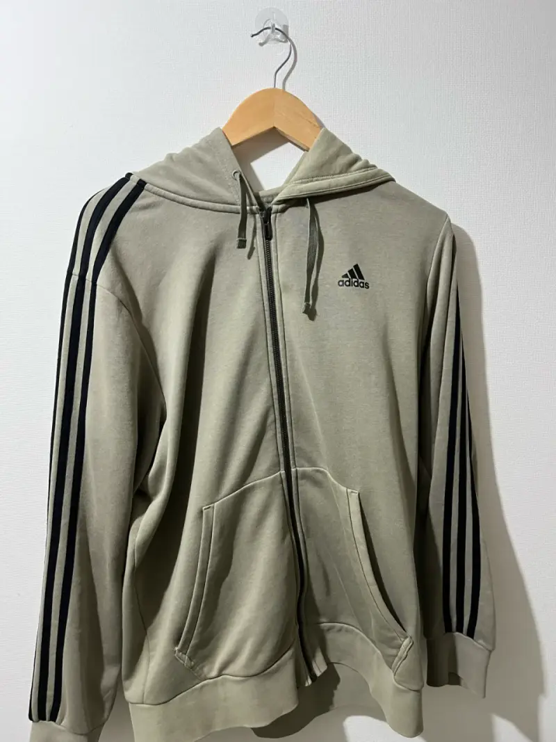 Polerón Adidas con capucha beige L - 5