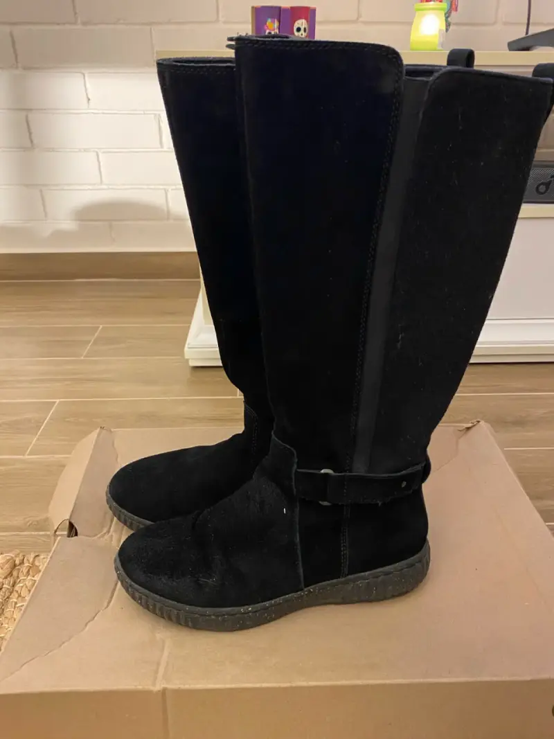 Botas mujer negras de gamuza - 3