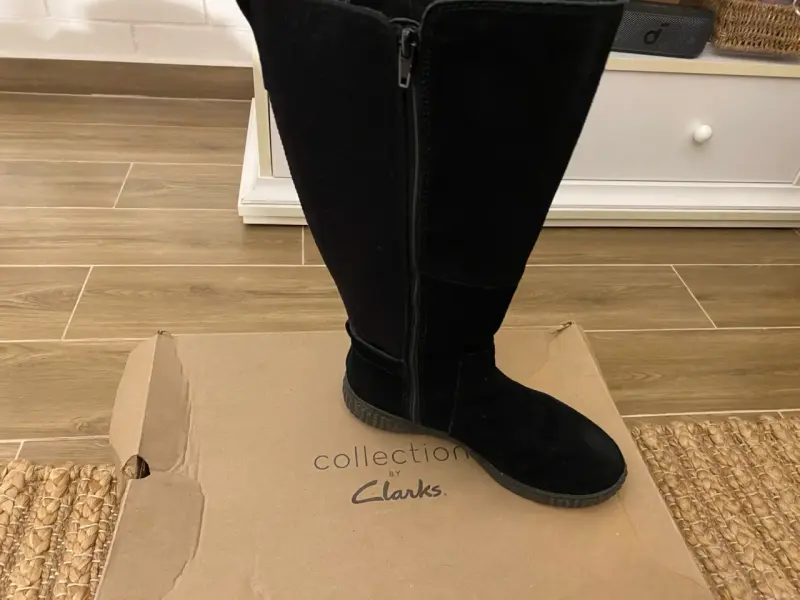Botas mujer negras de gamuza - 4