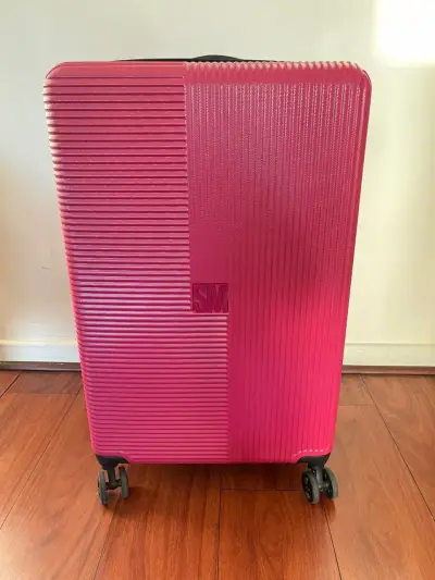 Maleta Stive Mansson rosa con ruedas 360* - miniatura 1