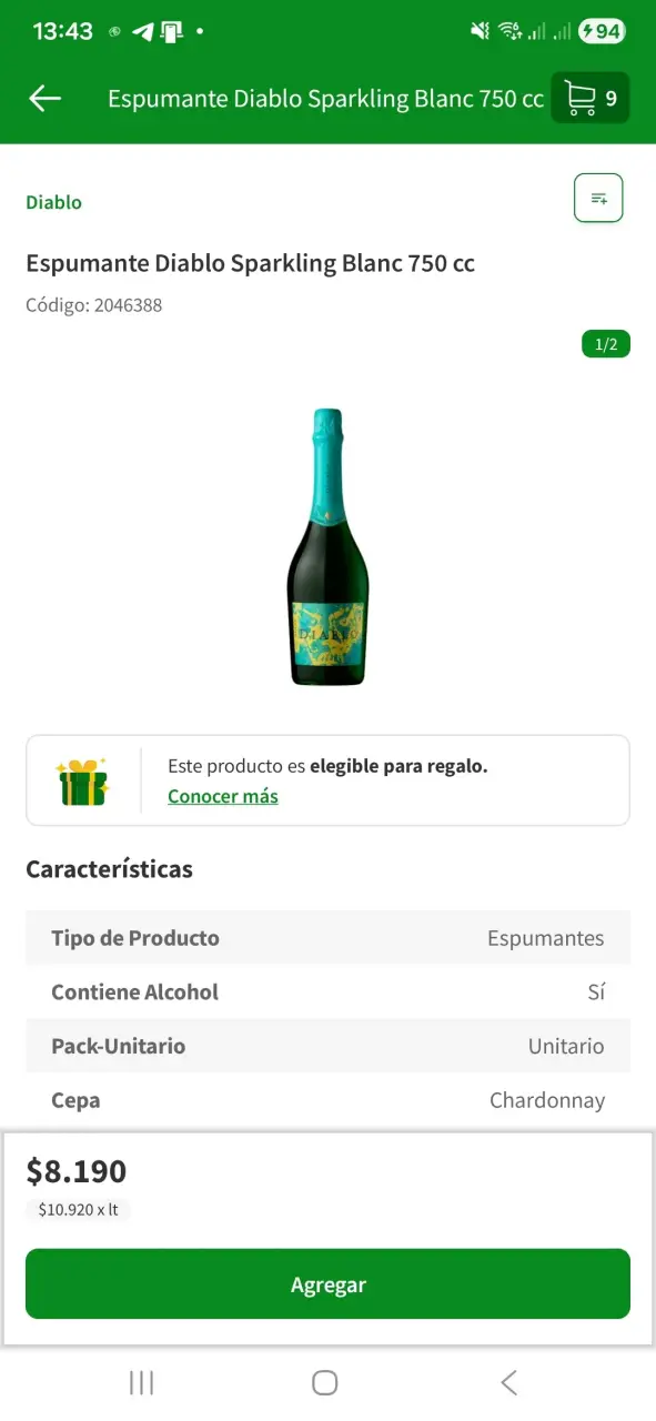 Vino espumante Diablo Spark - 3