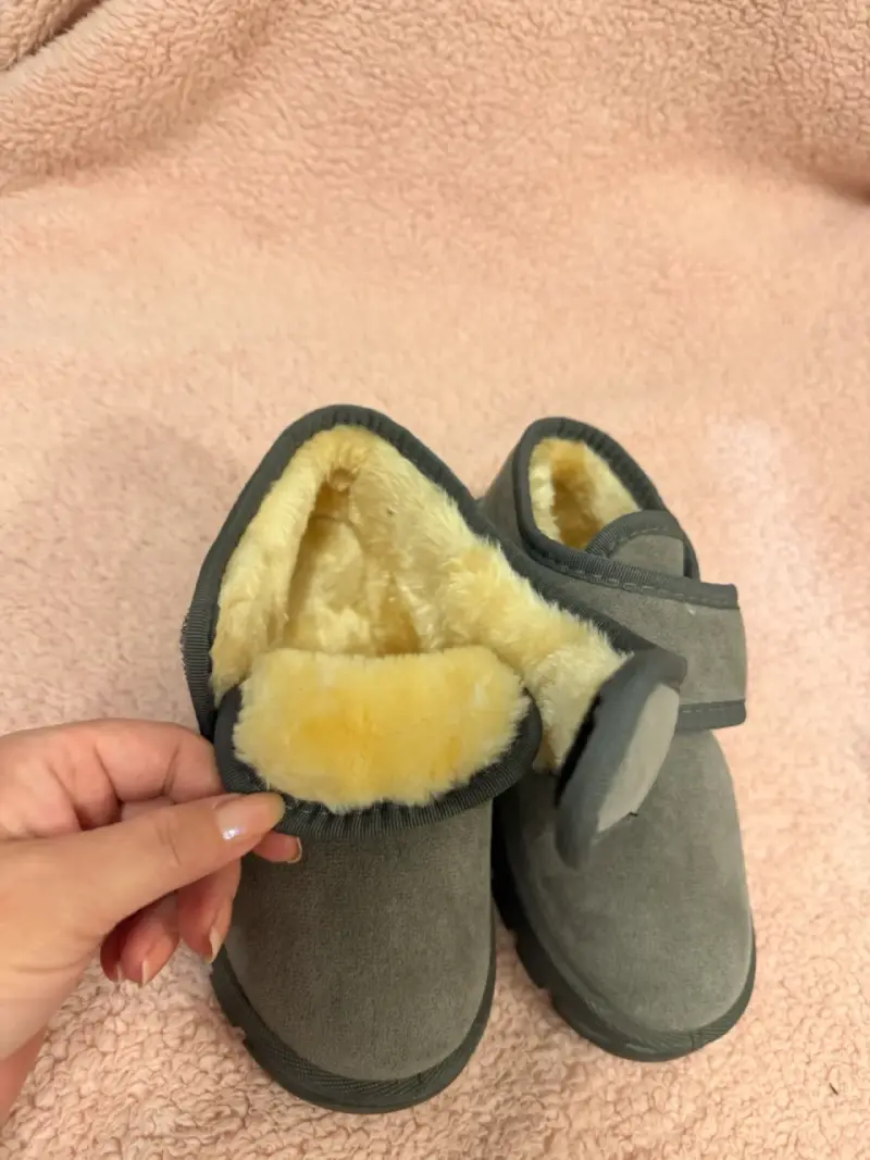 Pantuflas de invierno grises - 3